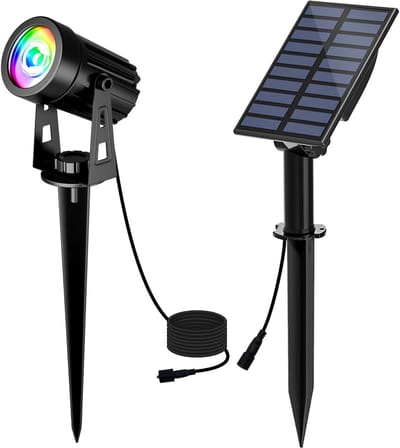 Tuinverlichting op zonne-energie met 2-in-1 functionaliteit en waterdichte wandlamp voor buiten