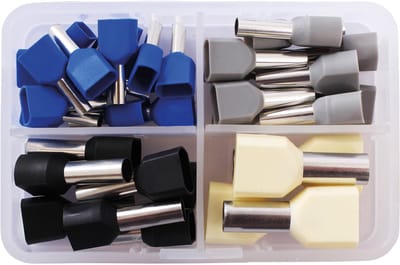 QUADRIOS duo-aderhulzen-set, 2010C395, 2,5-10 mm², deels geïsoleerd, 36 st.