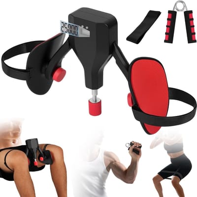 Pelvic Floor Trainer met 360 Graden Rotatie voor Postpartum Lichaamsvormen en Inseam Spiertraining met Weerstandsband en Automatische Telling voor Zwangere Vrouwen