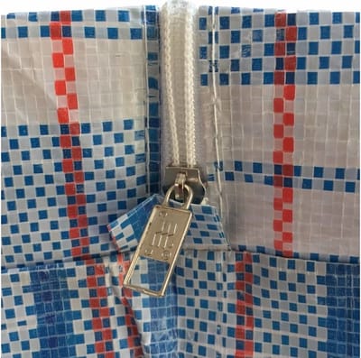 MixMamas Big Shopper Boodschappentas - 55 x 65 cm - Set van 2 - Blauw