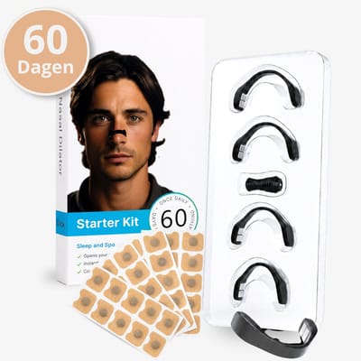 Be Able Magnetische Neusstrips - 60 dagen - Anti Snurk Pleisters - Neusspreider - Neuspleisters voor Betere Slaap en Sport