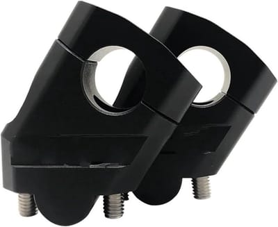 Stuur Riser Klem - Handvat Verhoger - Comfortabel Rijden - Universele Pasvorm - 28mm 22mm - Zwart