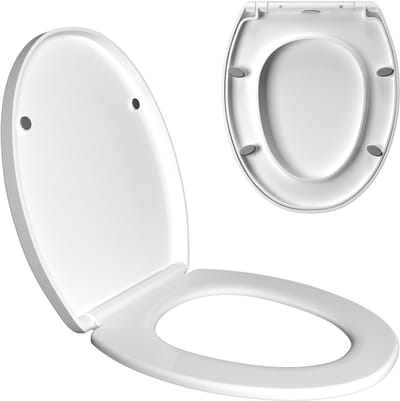 WC Bril Wit Quick Release - Universele Toiletzitting Eenvoudig Installeren & Schoonmaken - Comfortabel Badkamer Sanitair Accessoire