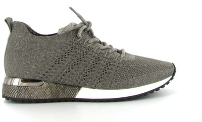 La Strada Sneaker Taupe Knitted - Damesschoenen - Maat - 36