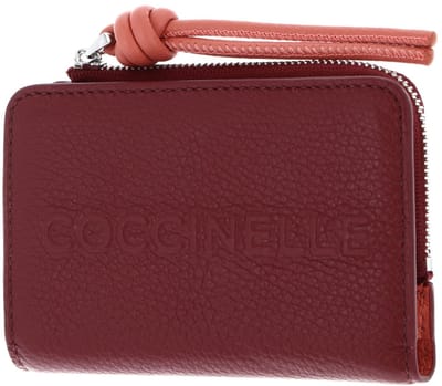 COCCINELLE Leren portemonnee Myrtha Maxi Log Wallet Ribes / Pink Clay (rood)paars
