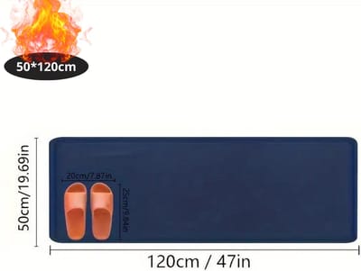 Nivard Badmat - Douchemat - Antislip - Wc Mat - Toiletmat - Badkamermat - Marineblauw - 50x120