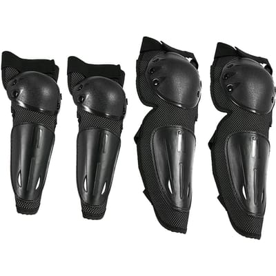 Kniebeschermers Beschermers Beschermende Kleding Motorfiets Volwassenen Racing Motocross black