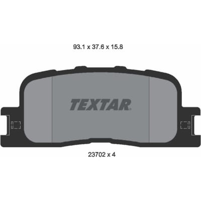 Remblokset TEXTAR 2370201, achter