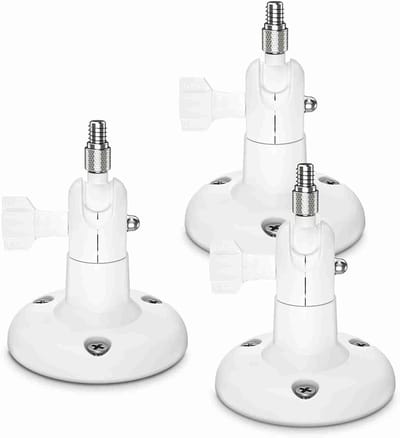 Camera Bevestiging - Houders Beugels - Beveiliging Monteren - 360 Graden Draaibaar - 3 Stuks - Wit