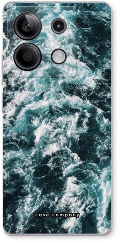 Case Company® - Hoesje geschikt voor Xiaomi Redmi Note 13 5G hoesje - Zee golf - Soft Cover Telefoonhoesje - Bescherming aan alle Kanten en Schermrand