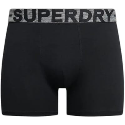 Superdry BOXER TRIPLE PACK Heren Onderbroek - Raven Black Marl