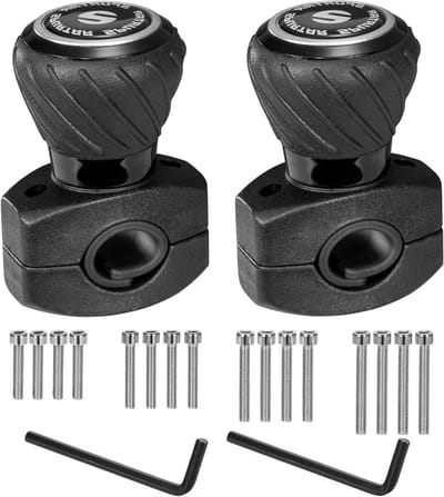 Universele stuurknop spinner set van 2, geschikt voor auto's, vrachtwagens en tractoren - Zwart, ergonomisch ontwerp voor betere grip en controle
