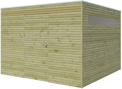 Woodlands Blokhut QB Groen Geïmpregneerd 300 x 300 cm