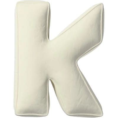Kussen letter k Yellow Tipi Posh Velvet