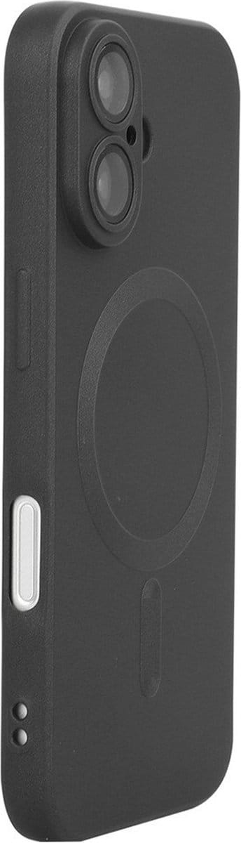 ENKAY Hoesje - Geschikt voor iPhone 16 Hoesje - ENKAY Colour TPU Back Cover met Camera Lens Protector - MagSafe Compatible - Zwart