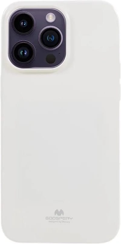 Goospery - iPhone 15 Pro - Backcover hoesje Jelly - Wit