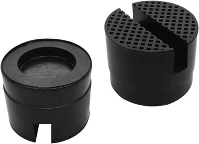 Universele Rubber Pad Set voor Slotted Frame Rail Bescherming van Auto Trolley Jack - 50 x 35mm, Antislip, Duurzaam, Veiligheidsaccessoire