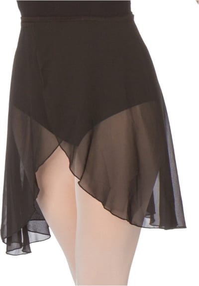 Papillon Balletrokje Dames PA3071 - Sportrok Lang - Balletrok - Zwart - Maat S/M