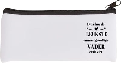 Akyol - dit is hoe de leukste en meest geweldigste vader eruit ziet Etui - Papa - meest leukste vader - vader cadeautjes - vaderdag - verjaardag - geschenk - kado - vader artikelen - 20 bij 9 cm