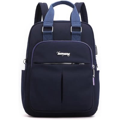 Casual damesrugzak Tide USB oplaadbare rugzak Computertas Grote capaciteit College-stijl reisrugzak One size