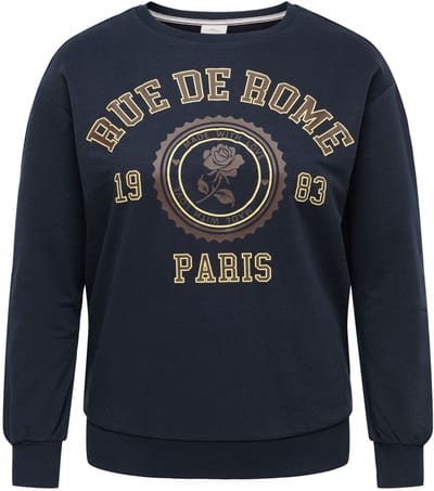 ONLY CARMAKOMA - CARWESLEY L/S O-NECK SWEAT JRS Dames Trui