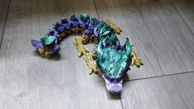 Baby Woodland dragon gearticuleerde draak 3D geprint