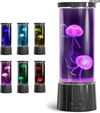 RFWR® Kwallenlamp met 17 kleuren en 4 lichtmodi - decoratie voor thuis en kantoor