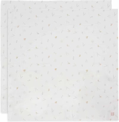 Jollein - Hydrofiele Doek Large 115x115cm - Inbakerdoek - Zacht Katoen - 2 Stuks - Lovely Birds