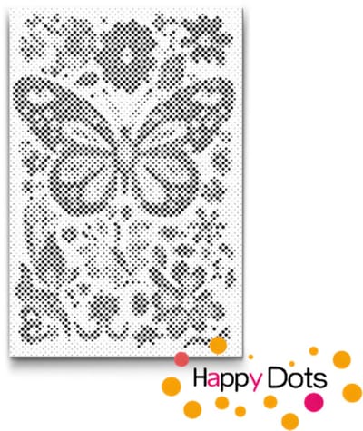 HappyDots DOT Painting Bloemen met Vlinders 15