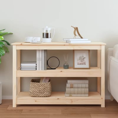 vidaXL - Wandtafel - 110x40x74 - cm - massief - grenenhout