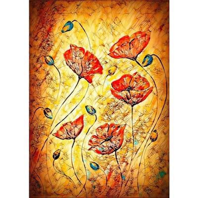 Enjoy Puzzle legpuzzel Red Poppies Painting - 1000 stukjes bloemen.