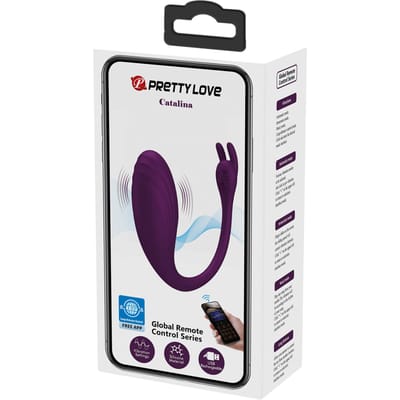Pretty Love - Catalina - Draagbare Vibrator met App-bediening - Paars