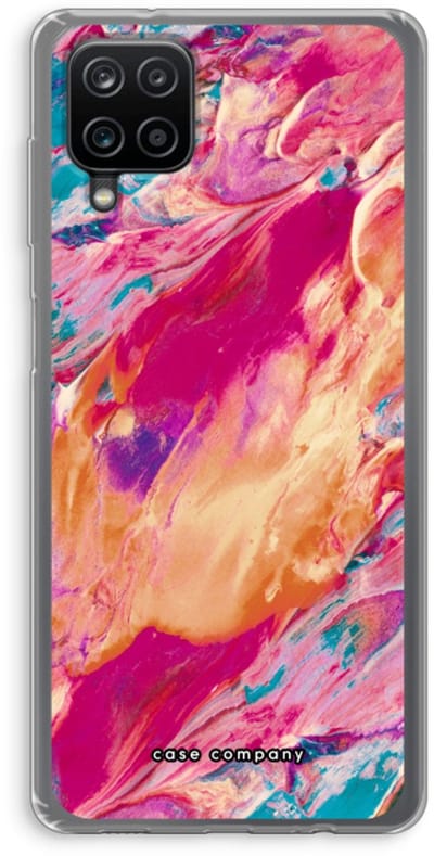 Case Company® - Hoesje geschikt voor Samsung Galaxy A12 hoesje - Pastel Echoes - Soft Cover Telefoonhoesje - Bescherming aan alle Kanten en Schermrand