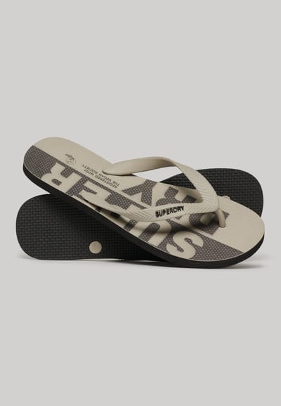 Superdry - Vegan Kinderenlippers met logo - Heren - Slippers