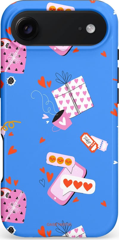 Casetastic hoesje geschikt voor Apple iPhone Air - MagSafe - Dubbellaagse bescherming - Romantische Date - Fashion Case - Lavendel Wit