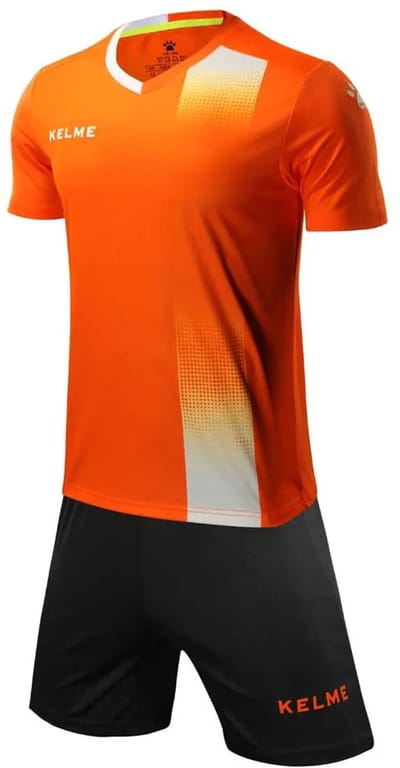 Kelme Alicante Korte Mouw Set Oranje,Zwart 8 Years Kinderen