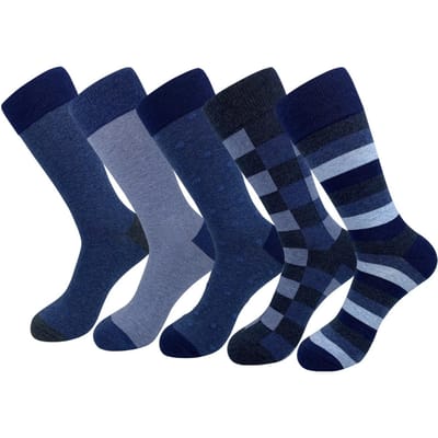 grensoverschrijdende levering heren grote maten kousen hoge taille zakelijk trendy Europees en 42-48 shoe size donkerblauwe kleur