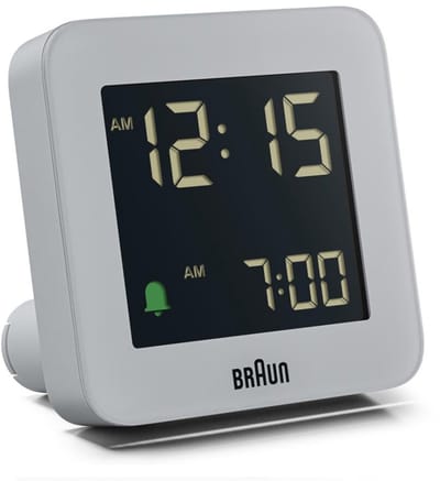 Braun BC09G - Wekker - Digitaal - Grijs