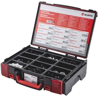 Wurth - Assortiment klemmen en klemmen universeel 460-delig, in systeemkoffer 4.4.1 - Assortiment klemmen en klemmen universeel 460-delig, in systeemkoffer 4.4.1 x 1 st