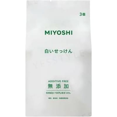 MiYOSHi - Additive-Free White Soap 108g x 3