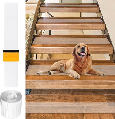 Antislip trapmatten set van 15 stuks, 10 x 61 cm, zelfklevende strips voor veilig gebruik binnen