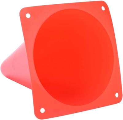 Trainingskegels Voetbal - Sport Markers - Agility Training - Zacht PP Materiaal - 6 Stuks 18cm - Rood