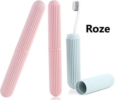 Luxe Tandenborstel Reis Koker I Tandenborstelhouder I Tandenborstel Hoes I Tandenborstel Opbergen I Reiscontainers I Roze