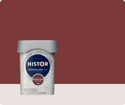 Histor Perfect Finish Lak Hoogglans 0,75 liter - Baskischrood