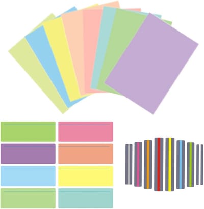 Leesoverlays voor dyslexie - Geleide leesstrips - Hulp bij lezen - 24 veelkleurige strips - A4 formaat - Veelkleurig