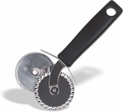 Deegroller Dubbel - Pasta Wiel - Bakken En Koken - Dubbele Snijrand - 55 mm Diameter