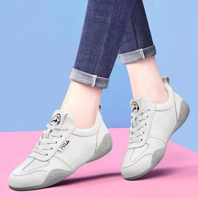 Dames Schoenen Witte Schoenen Zomer Nieuwe Casual Schoenen Dames Zachte Zool Buiten Sport Schoenen, Modieuze Hardloopschoenen Wandelschoenen 40 white