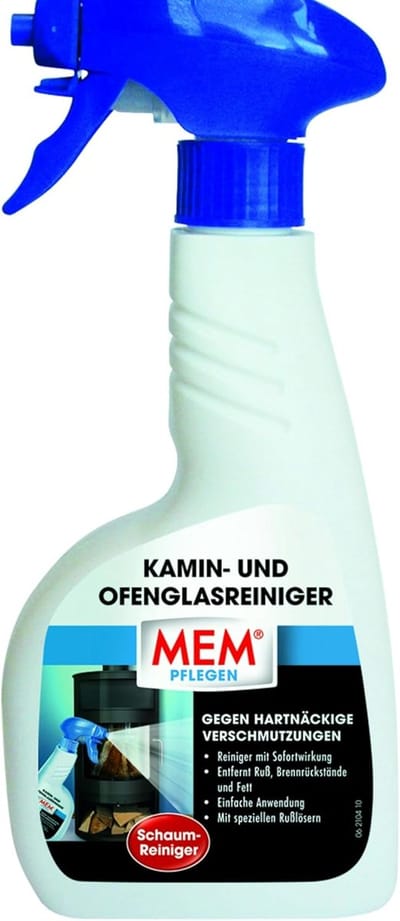 MEM Haard- en Kachelreiniger, Gebruiksklare schuimreiniger, Met onmiddellijke werking, Tegen hardnekkig vuil, 500 ml, Helder