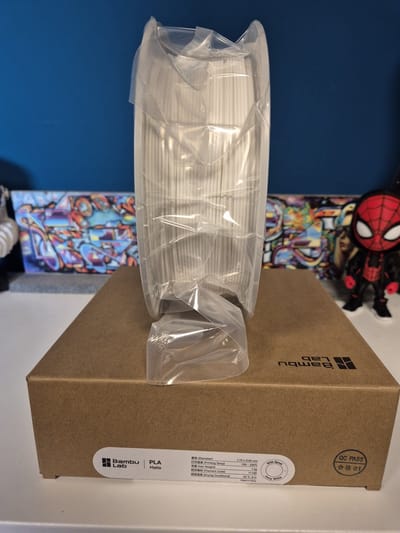 Bambu Lab PLA Matte Ivoor Wit Filament – Premium 3D-printfilament | Strakke Matte Afwerking & Eenvoudig Printen 1kg op Spoel