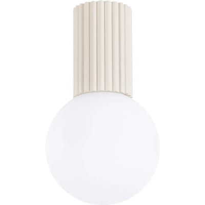 Sollux Lighting Wandlamp Halo - G9 - beige - aluminium/glas - 12x12x21cm
